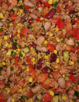 Mexican Bean and Rice Salad
